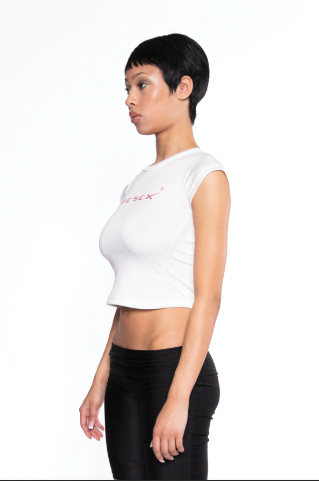 Safe Sex Tee - White/Red